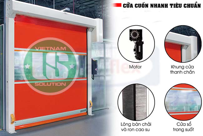 Cửa cuốn nhanh PVC tự động